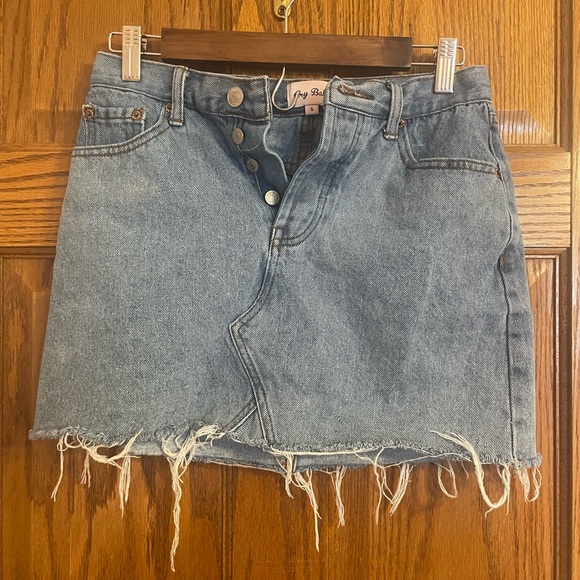 Cry Baby High Waisted Denim Mini Skirt - Picture 7 of 8